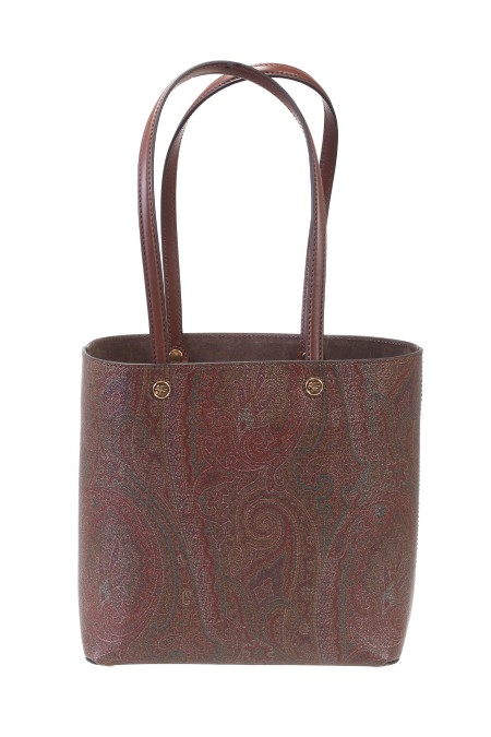 Shop ETRO  Borsa: Etro borsa shopping Etro.
Borsa shopping ETRO Essential realizzata nell'iconico Paisley jacquard con fodera e dettagli in pelle. 
Impreziosita con Pegaso e logo ETRO a rilievo. 
Dimensioni: 26x16x26cm.
Esterno: Tessuto di cotone Paisley jacquard spalmato con grana opaca e doppiato in tela.
Spalmatura: 100% in PVC.
Dettagli: 100% pelle di vitello.
Accessori metallici con finitura dorata.
Fabbricato in Italia.. WP1D0005 AA001-M0021